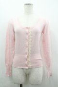 Emily Temple cute / 薔薇レースカーディガン  ピンク I-26-04-01-013-ET-TO-TE-ZI