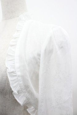 画像3: Forest Wardrobe 森林衣樹 / 透かしフラワーフリル長袖ボレロ S 白 I-26-04-01-015-LO-TO-SA-ZI