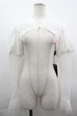 画像1: TIME MEMORY / レース重ねボレロ M 白 I-26-04-01-017-LO-TO-SA-ZI