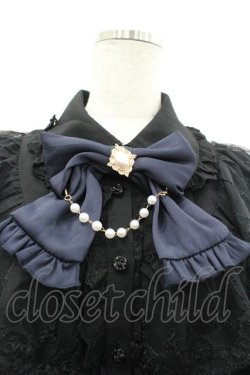 画像3: Amavel / Rosette Doll Classicブラウス  黒 I-26-04-01-002-CA-BL-SA-ZI