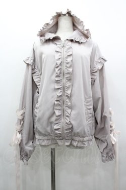 画像1: NOEMIE / うさ耳リボンスピンドルブルゾン  ピンク I-26-04-01-022-LO-JA-SA-ZI