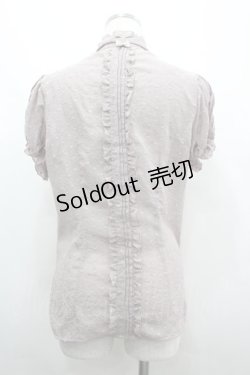 画像2: axes femme / レース使いドビードットブラウス M ラベンダー I-26-04-01-024-AX-BL-TE-ZI