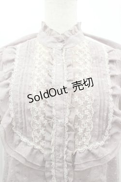 画像3: axes femme / レース使いドビードットブラウス M ラベンダー I-26-04-01-024-AX-BL-TE-ZI