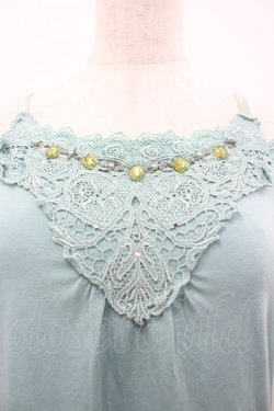 画像3: axes femme / ビジュー使いキャミソール M ミント I-26-04-01-025-AX-TO-TE-ZI