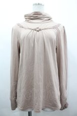 画像1: axes femme / 袖モチーフ付きタートル  ピンク I-26-04-01-032-AX-TO-SA-ZI (1)