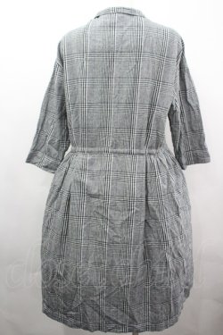 画像2: PINK HOUSE / チェックシャツワンピース  黒Ｘ白 I-26-04-03-033-LO-OP-SA-ZI