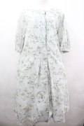 Ph Blue / フラワーチュニックワンピース  サックス I-26-04-03-034-LO-OP-SA-ZI