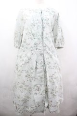 Ph Blue / フラワーチュニックワンピース  サックス I-26-04-03-034-LO-OP-SA-ZI