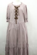 m petit by misako / AMレースアップワンピース 3L ピンク I-26-04-03-036-LO-OP-SA-ZI
