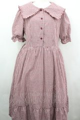 m petit by misako / ギンガムチェックワンピース LL 赤チェック I-26-04-03-038-LO-OP-SA-ZI