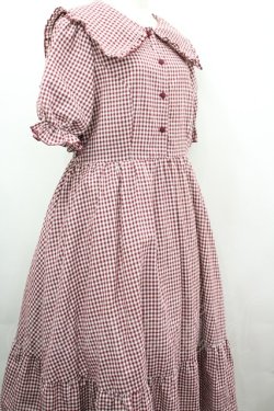 画像3: m petit by misako / ギンガムチェックワンピース LL 赤チェック I-26-04-03-038-LO-OP-SA-ZI