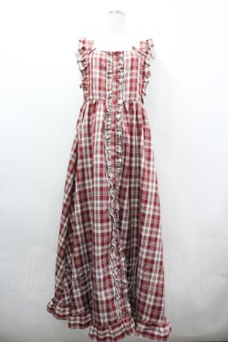 画像1: FLC / ジャンパースカート L レッド I-26-04-03-042-LO-OP-SA-ZI