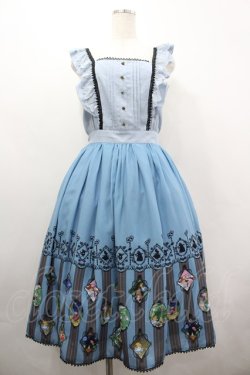 画像1: axes femme POETIQUE / ふしぎの国のアリス/ワンピース M ブルー I-26-04-03-044-AX-OP-SA-ZI