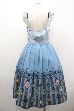 画像2: axes femme POETIQUE / ふしぎの国のアリス/ワンピース M ブルー I-26-04-03-044-AX-OP-SA-ZI