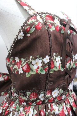 画像3: Chalmiere / ベイクドベリーロング丈ジャンパースカート M ブラウン I-26-04-03-045-0-OP-SA-ZI