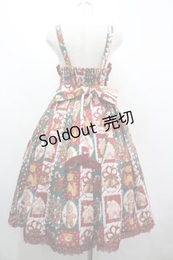 画像2: Chalmiere / クリスマス柄ジャンスカ M ワイン I-26-04-03-046-0-OP-SA-ZI