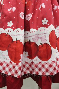 画像3: Chalmiere / スウィーティアップルジャンパースカート M アカ I-26-04-03-047-0-OP-SA-ZI