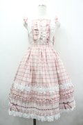 Chalmiere / タータンチェックジャンパースカート M ピンク I-26-04-03-048-0-OP-SA-ZI