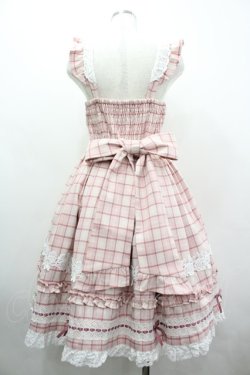 画像2: Chalmiere / タータンチェックジャンパースカート M ピンク I-26-04-03-048-0-OP-SA-ZI