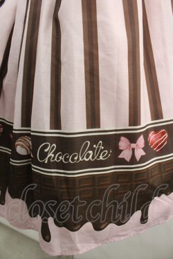 画像3: Chalmiere / ボンボンショコラ柄ジャンパースカート M ピンク I-26-04-03-049-0-OP-SA-ZI