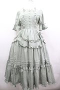 Chalmiere / フリルロングワンピース M グリーン I-26-04-03-057-0-OP-SA-ZI