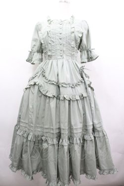 画像1: Chalmiere / フリルロングワンピース M グリーン I-26-04-03-057-0-OP-SA-ZI