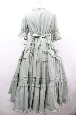 画像2: Chalmiere / フリルロングワンピース M グリーン I-26-04-03-057-0-OP-SA-ZI