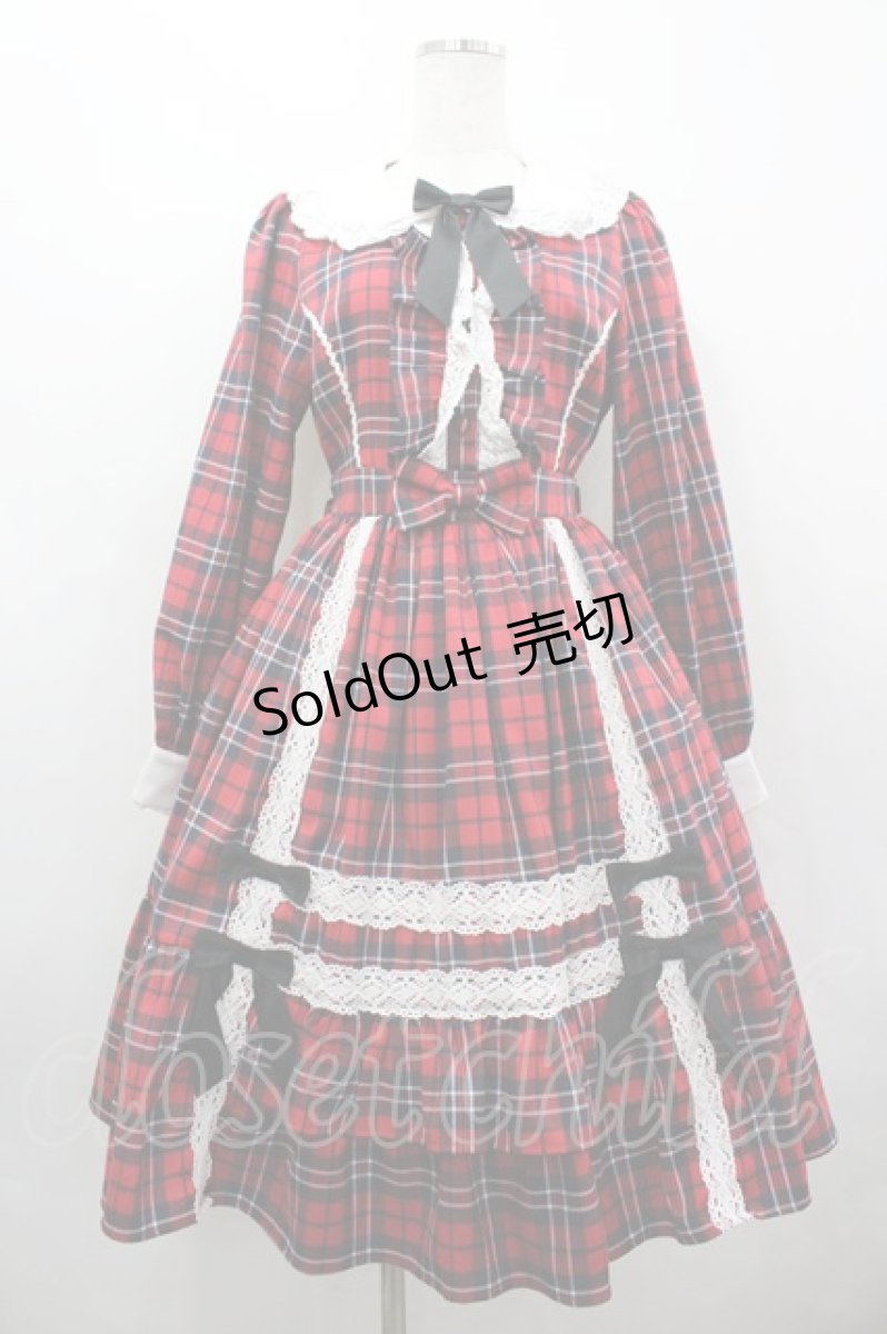 画像1: axes femme kawaii / タータンチェックワンピース M レッド I-26-04-03-058-AX-OP-SA-ZI (1)