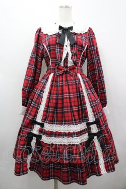 画像1: axes femme kawaii / タータンチェックワンピース M レッド I-26-04-03-058-AX-OP-SA-ZI