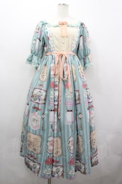 画像1: axes femme kawaii / ティティ×ベアファミリーワンピース M ミント I-26-04-03-060-AX-OP-SA-ZI