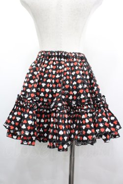 画像2: Na+H / トランプスカート  黒Ｘ赤Ｘ白 I-26-04-03-062-PU-SK-SA-ZI