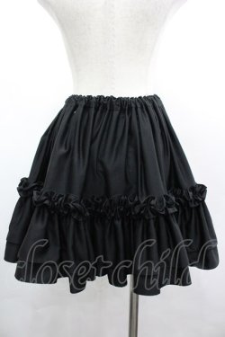 画像2: Na+H / フリルスカート  黒 I-26-04-03-063-PU-SK-SA-ZI