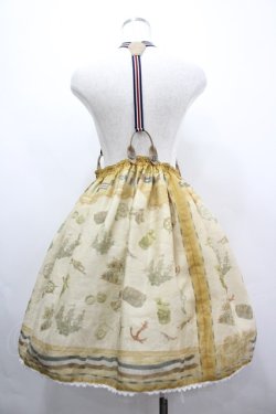 画像2: ALICE and the PIRATES / Little dreaming sailor 屋根裏部屋のちいさな冒険 柄スカート  ベージュ I-26-04-03-064-PA-SK-SA-ZI