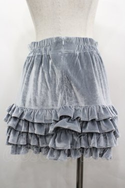 画像2: Ank Rouge / ベロアフリルスカパン M ブルー I-26-04-03-066-CA-SK-TE-ZI