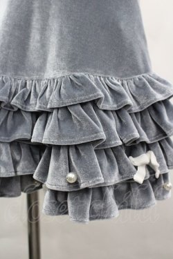 画像3: Ank Rouge / ベロアフリルスカパン M ブルー I-26-04-03-066-CA-SK-TE-ZI