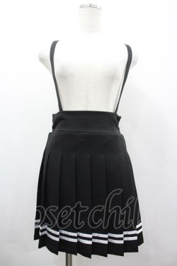 画像1: MA*RS / ラインプリーツスカート  黒 I-26-04-03-067-EL-SK-TE-ZI