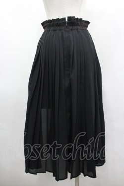 画像2: Honey Cinnamon / ハートバックルプリーツラップスカート  黒 I-26-04-03-068-LO-SK-TE-ZI