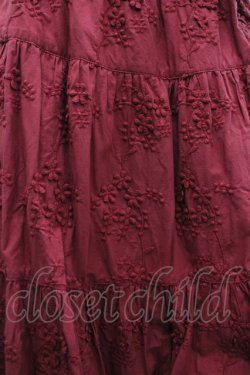 画像3: PINK HOUSE / フラワーレーススカート  赤 I-26-04-03-070-LO-SK-SA-ZI