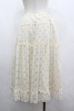 画像2: PINK HOUSE / レーススカート  生成り I-26-04-03-071-LO-SK-SA-ZI