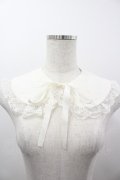 m petit by misako / NINA’Sコラボ レース付け襟  白 I-26-04-03-077-LO-ZA-TE-ZI
