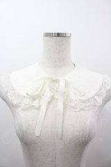 m petit by misako / NINA’Sコラボ レース付け襟  白 I-26-04-03-077-LO-ZA-TE-ZI