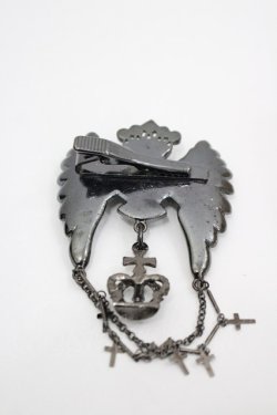 画像2: BPN / 羽根十字髑髏ネクタイピン  ガンメタ I-26-04-03-081-GO-ZA-SA-ZI