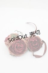 WONDERFUL WORLD / ローズブレスレット  ボルドー I-26-04-03-083-LO-ZA-SA-ZI