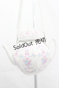 画像1: LOLITA / ティーポットショルダーバッグ  白 I-26-04-03-085-LO-BG-TE-ZI