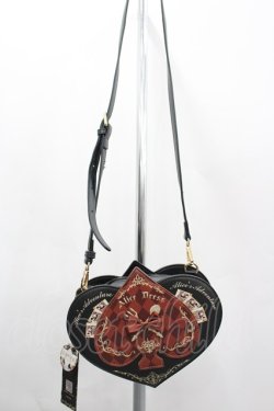 画像3: 雨 洋裁 Alice Dress / スペードハートポシェット  黒ｘボルドー I-26-04-03-086-LO-BG-SA-ZI