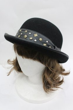 画像1: Na+H / ボーラーハット  黒 I-26-04-03-092-PU-AC-SA-ZI
