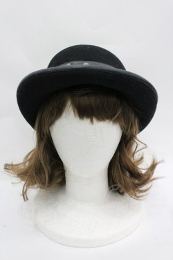 画像2: Na+H / ボーラーハット  黒 I-26-04-03-092-PU-AC-SA-ZI