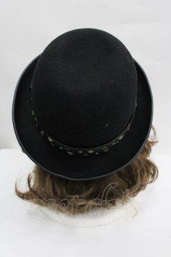 画像3: Na+H / ボーラーハット  黒 I-26-04-03-092-PU-AC-SA-ZI