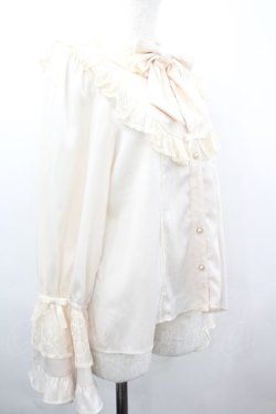 画像4: axes femme kawaii / ロココ姫袖ブラウス M キナリ I-26-04-03-010-AX-BL-SA-ZI