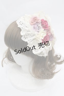 画像1: corgi-corgi / レースヘッドドレス風カチューシャ  アイボリー I-26-04-03-095-GO-AC-SA-ZI